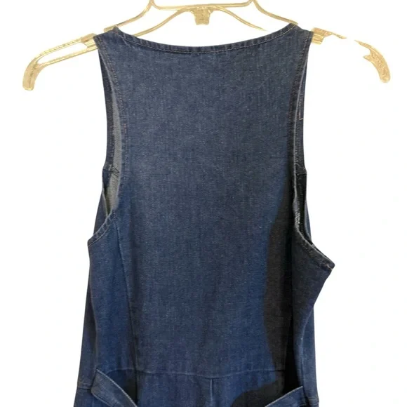 Mizz Lizz Vintage Women’s Chic Denim Culotte Jumpsuit w by sz 7/8 - Picture 4 of 13